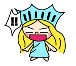 the liberty of goddess sticker #11273688