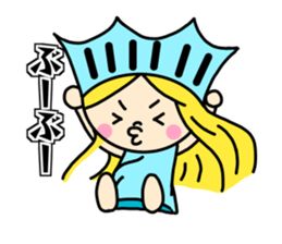 the liberty of goddess sticker #11273689