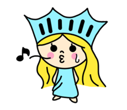 the liberty of goddess sticker #11273694