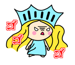 the liberty of goddess sticker #11273695