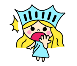 the liberty of goddess sticker #11273696