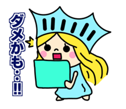 the liberty of goddess sticker #11273697