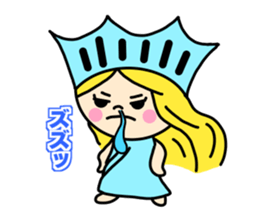 the liberty of goddess sticker #11273700