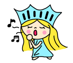 the liberty of goddess sticker #11273702