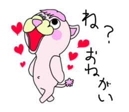 toy poodle of shaved sides sticker #11274105