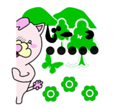 toy poodle of shaved sides sticker #11274109