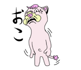 toy poodle of shaved sides sticker #11274123