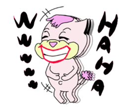 toy poodle of shaved sides sticker #11274126