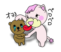 toy poodle of shaved sides sticker #11274135