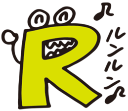 Alphabet friends by nao sticker #11274650