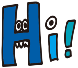 Alphabet friends by nao sticker #11274668