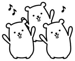 simple is the best bear version2 sticker #11274933