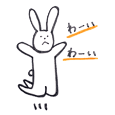 Lethargic rabbits sticker #11275530
