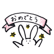Lethargic rabbits sticker #11275555
