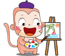 A Little Babie-Monkey sticker #11275574