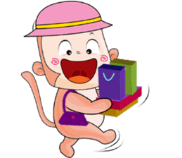 A Little Babie-Monkey sticker #11275595