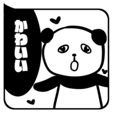 HUKIDASHI SHIROKURO PANDA sticker #11275693