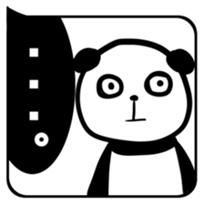 HUKIDASHI SHIROKURO PANDA sticker #11275705