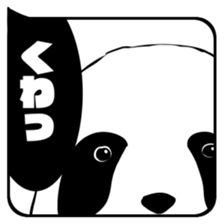 HUKIDASHI SHIROKURO PANDA sticker #11275706