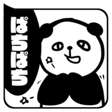 HUKIDASHI SHIROKURO PANDA sticker #11275707