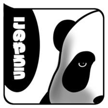 HUKIDASHI SHIROKURO PANDA sticker #11275715