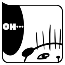 HUKIDASHI SHIROKURO PANDA sticker #11275716