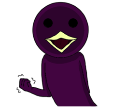 Scary bird sticker #11275911