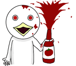 Scary bird sticker #11275915