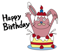 Rabbit: speaking English sticker #11275963