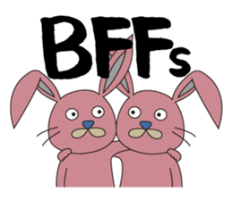 Rabbit: speaking English sticker #11275971