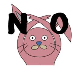 Rabbit: speaking English sticker #11275973