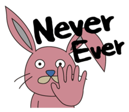 Rabbit: speaking English sticker #11275984