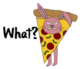 Rabbit: speaking English sticker #11275988