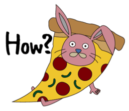 Rabbit: speaking English sticker #11275989