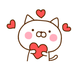 White Cat Sticker 1 sticker #11276090