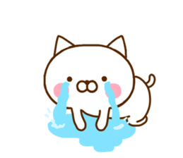 White Cat Sticker 1 sticker #11276098