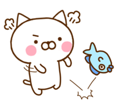 White Cat Sticker 1 sticker #11276101