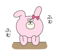 A dog and a cat and rabbit sticker #11276211