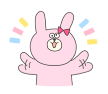 A dog and a cat and rabbit sticker #11276229