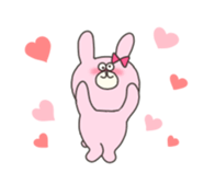 A dog and a cat and rabbit sticker #11276232