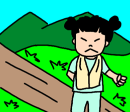 Summer version of Yuzu-chan sticker #11276967