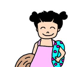 Summer version of Yuzu-chan sticker #11276969