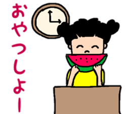 Summer version of Yuzu-chan sticker #11276979