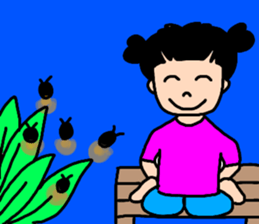 Summer version of Yuzu-chan sticker #11276994