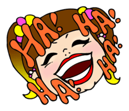 Pretty English Sticker for a plump girl. sticker #11277295