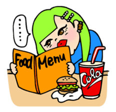 Pretty English Sticker for a plump girl. sticker #11277301