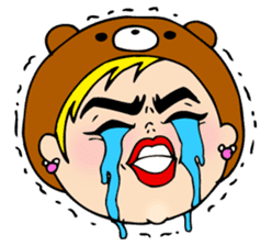 Pretty English Sticker for a plump girl. sticker #11277310