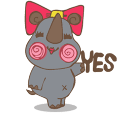 Rhinoceros-CHERRY sticker #11277936