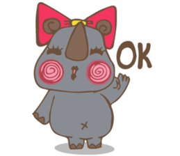 Rhinoceros-CHERRY sticker #11277938
