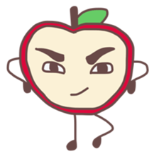 Apple boy. sticker #11278599